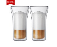 波顿bodum4547-10双层玻璃杯：隔热防烫，办公休闲皆适配，畅享惬意饮水时光